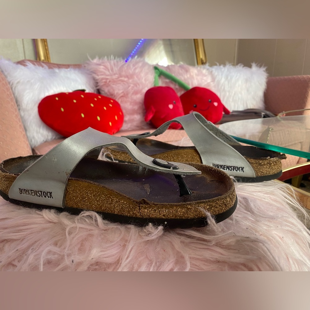 Silver used Birkenstock women size 9